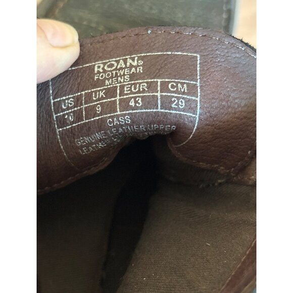 Roan Cass BLACK BARCELONA Handmade Ankle Lace Up Boots Size 10 Bed Stu - Picture 14 of 14